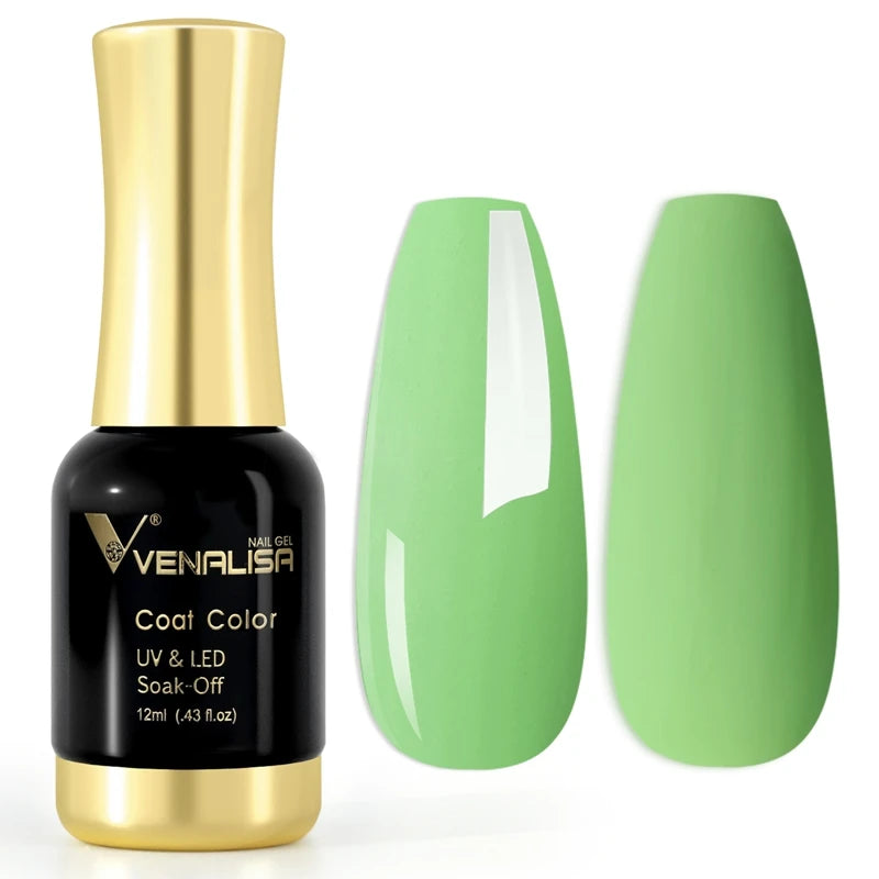 VENALISA #1004 Nude Pink French Nail Art Design Super Texture Semi Permanent Pastel Varnish Soak Off UVLED Pigmented Gel Lacquer