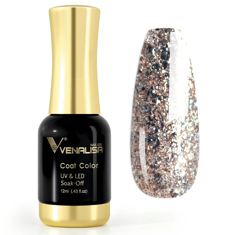 VENALISA #1004 Nude Pink French Nail Art Design Super Texture Semi Permanent Pastel Varnish Soak Off UVLED Pigmented Gel Lacquer