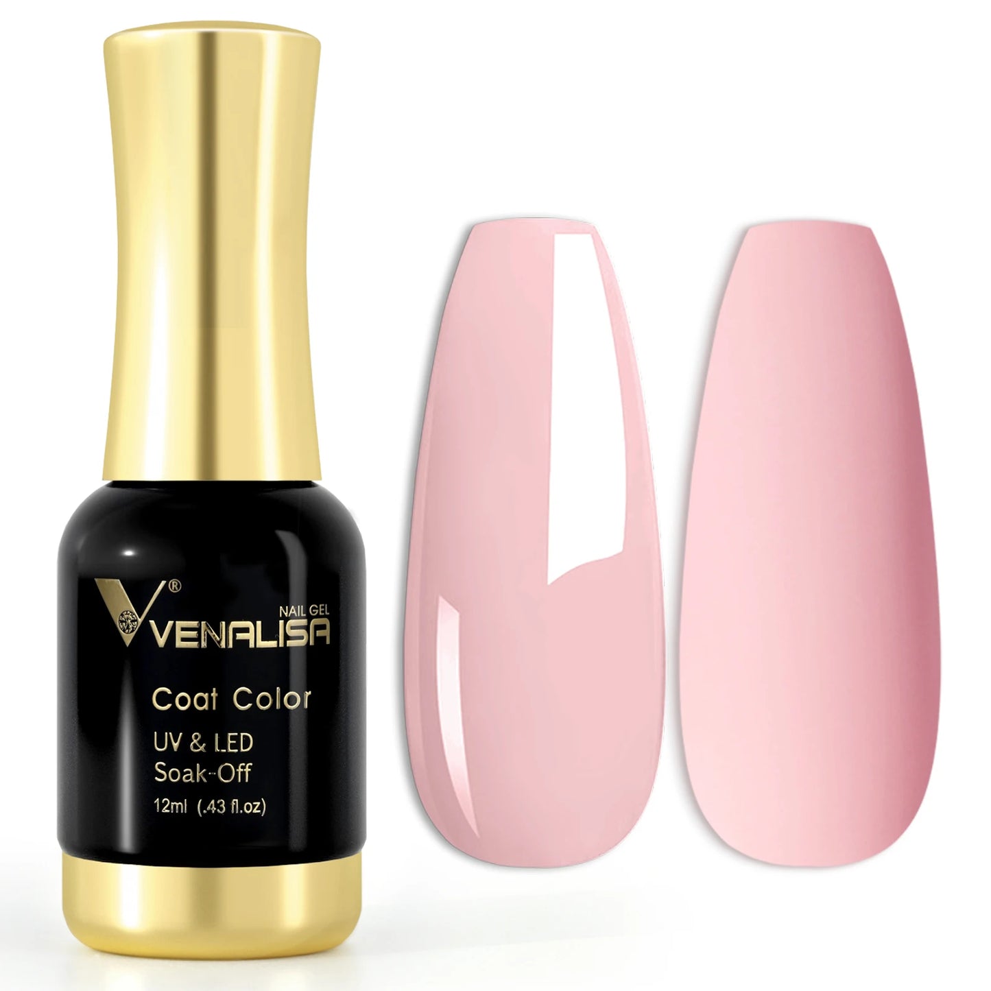 VENALISA #1004 Nude Pink French Nail Art Design Super Texture Semi Permanent Pastel Varnish Soak Off UVLED Pigmented Gel Lacquer