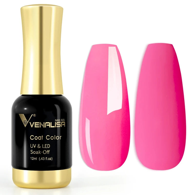 VENALISA #1004 Nude Pink French Nail Art Design Super Texture Semi Permanent Pastel Varnish Soak Off UVLED Pigmented Gel Lacquer
