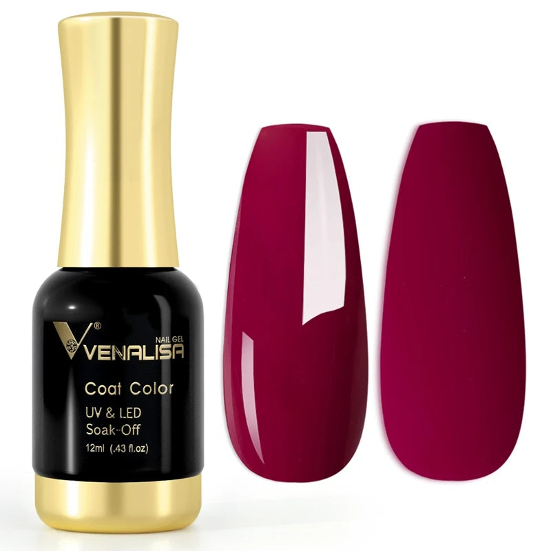 VENALISA #1004 Nude Pink French Nail Art Design Super Texture Semi Permanent Pastel Varnish Soak Off UVLED Pigmented Gel Lacquer
