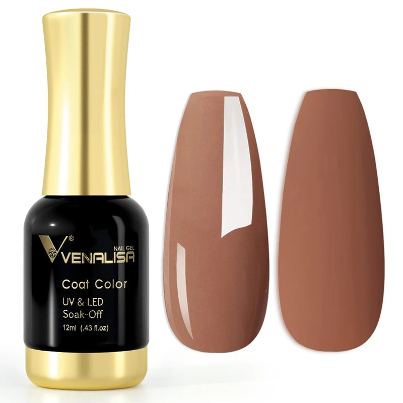 VENALISA #1004 Nude Pink French Nail Art Design Super Texture Semi Permanent Pastel Varnish Soak Off UVLED Pigmented Gel Lacquer