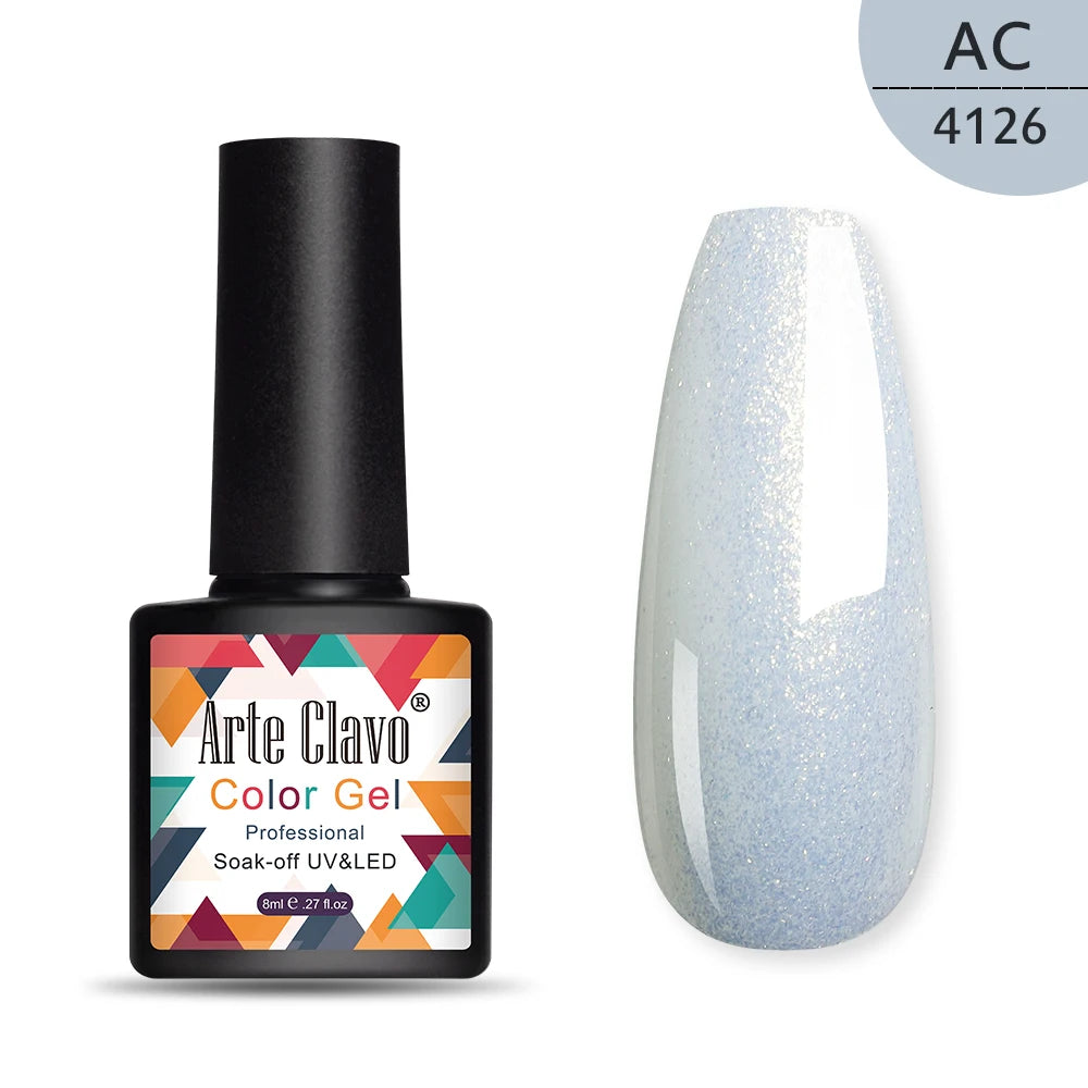 Arte Clavo 8ml green series nail gel polish Hybrid Vernis Semi Permanent UV Soak Off nail art Manicure Gel Varnishes Lak Primer
