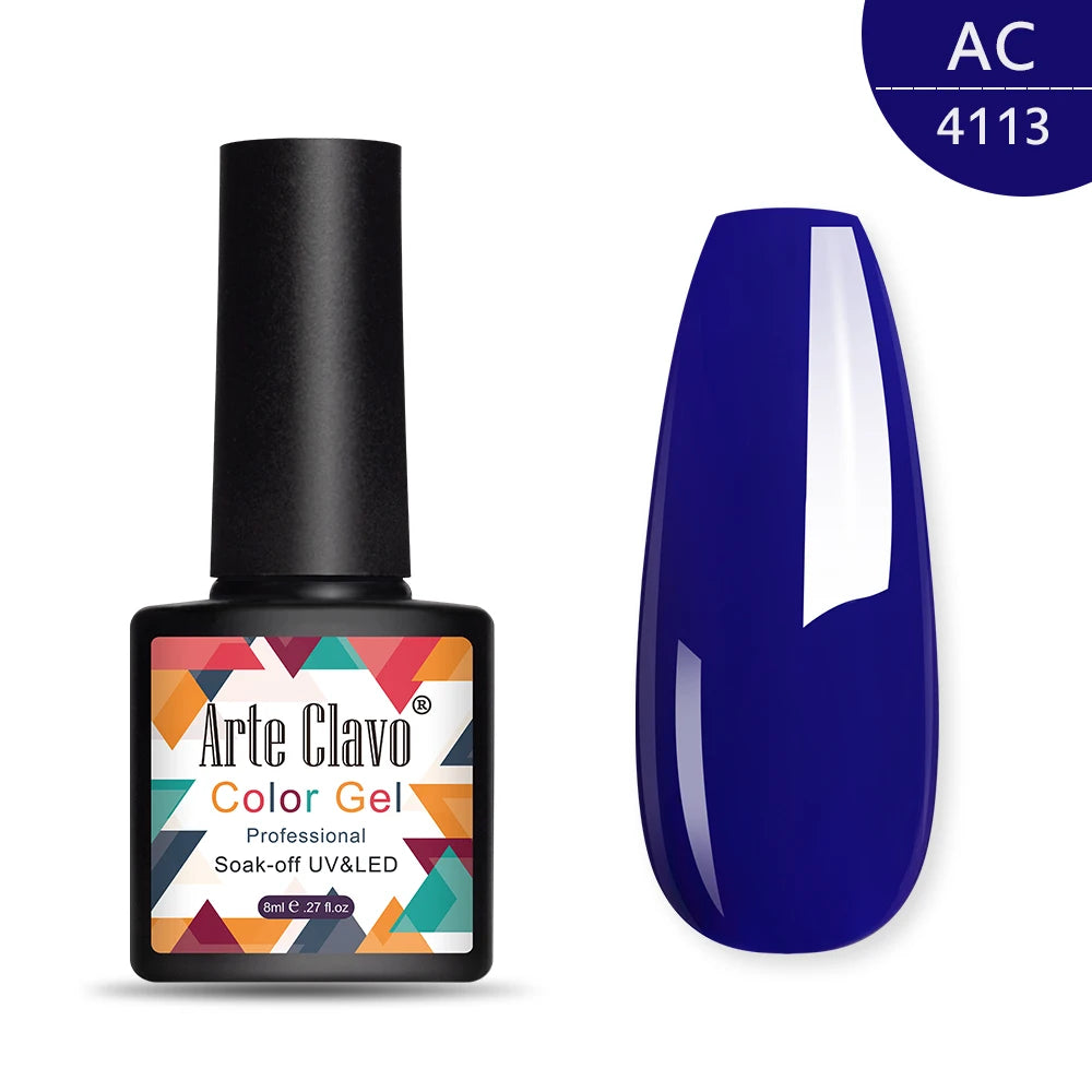 Arte Clavo 8ml green series nail gel polish Hybrid Vernis Semi Permanent UV Soak Off nail art Manicure Gel Varnishes Lak Primer