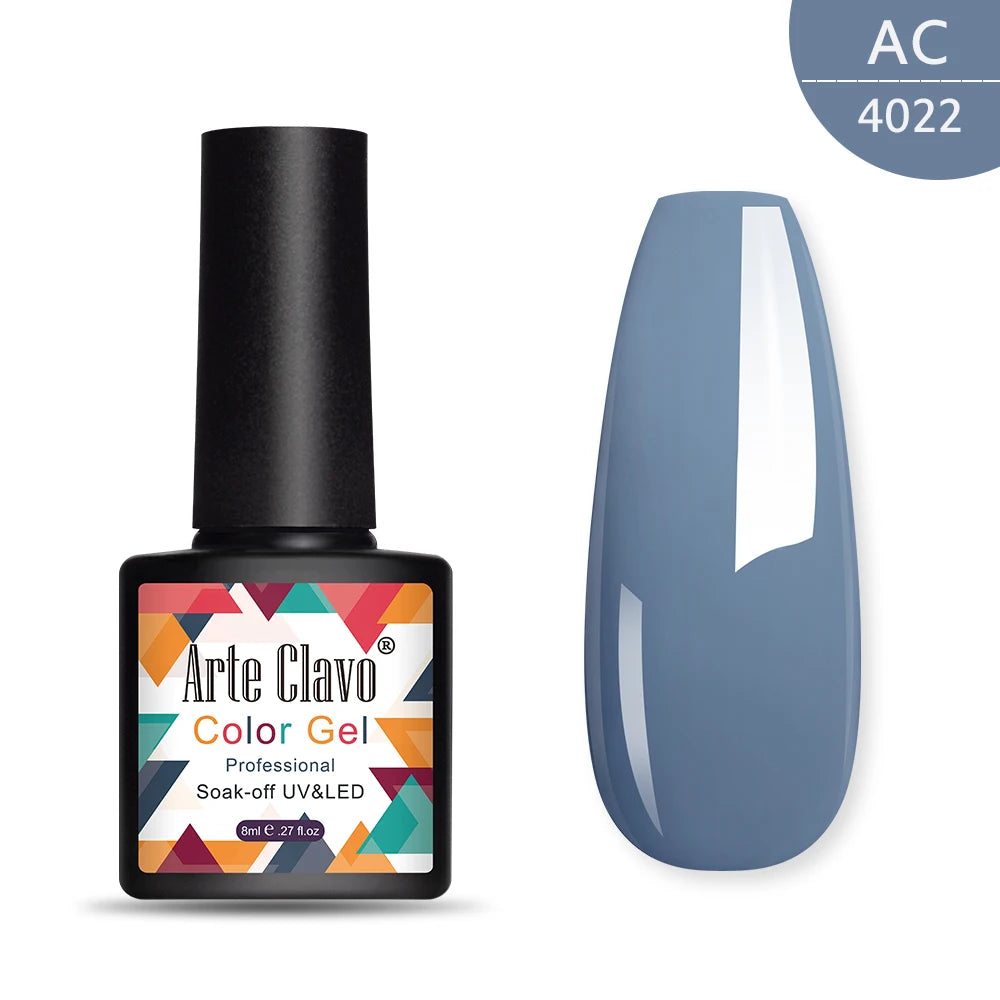 Arte Clavo 8ml green series nail gel polish Hybrid Vernis Semi Permanent UV Soak Off nail art Manicure Gel Varnishes Lak Primer