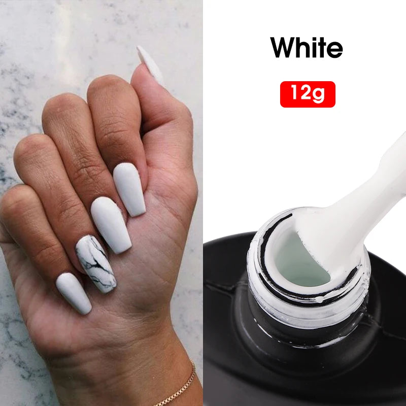 MSHARE Natural Nude Gel Nail Polish Semi Permanent Varnishes Soak Off Cured With UV LED Dryer