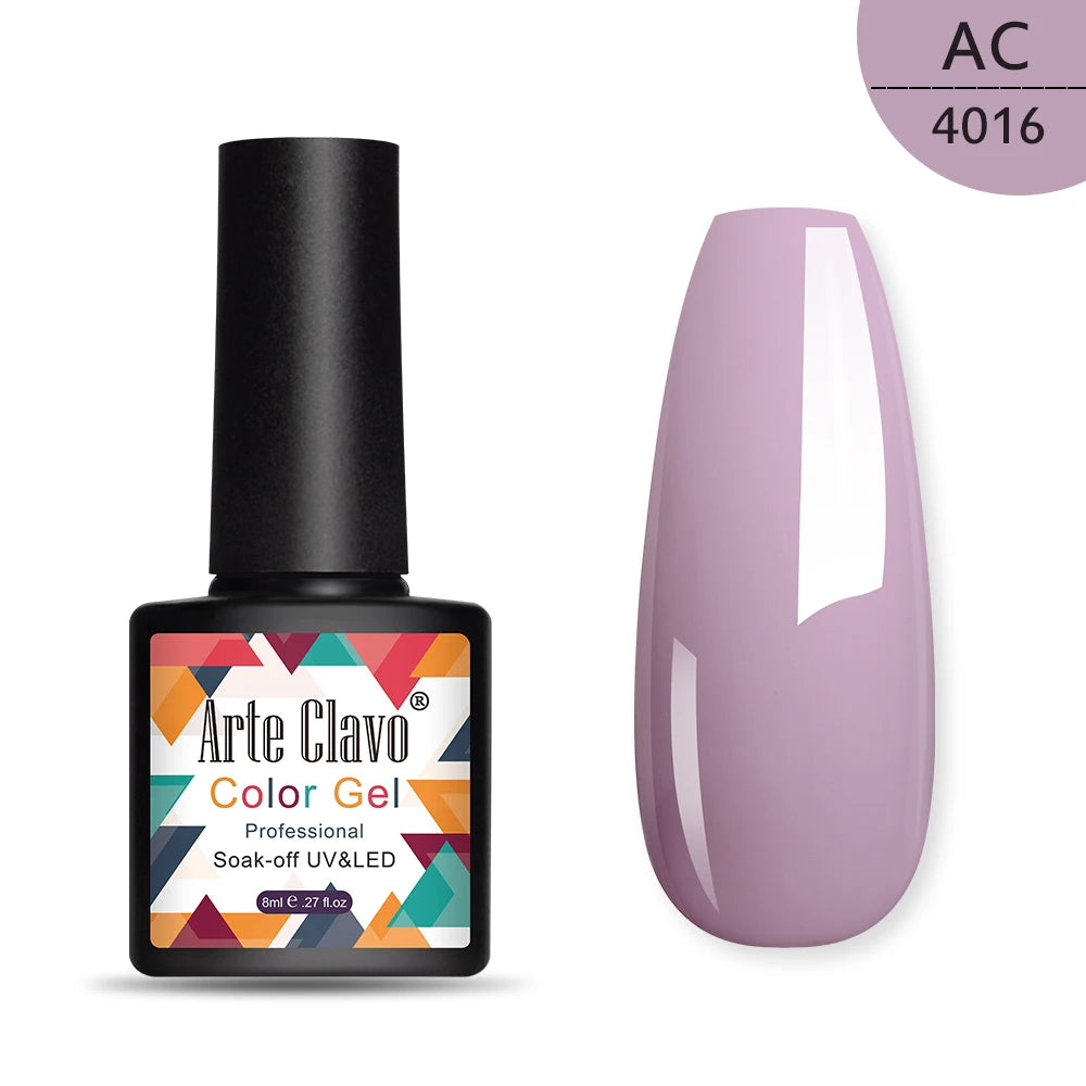 Arte Clavo 8ml green series nail gel polish Hybrid Vernis Semi Permanent UV Soak Off nail art Manicure Gel Varnishes Lak Primer