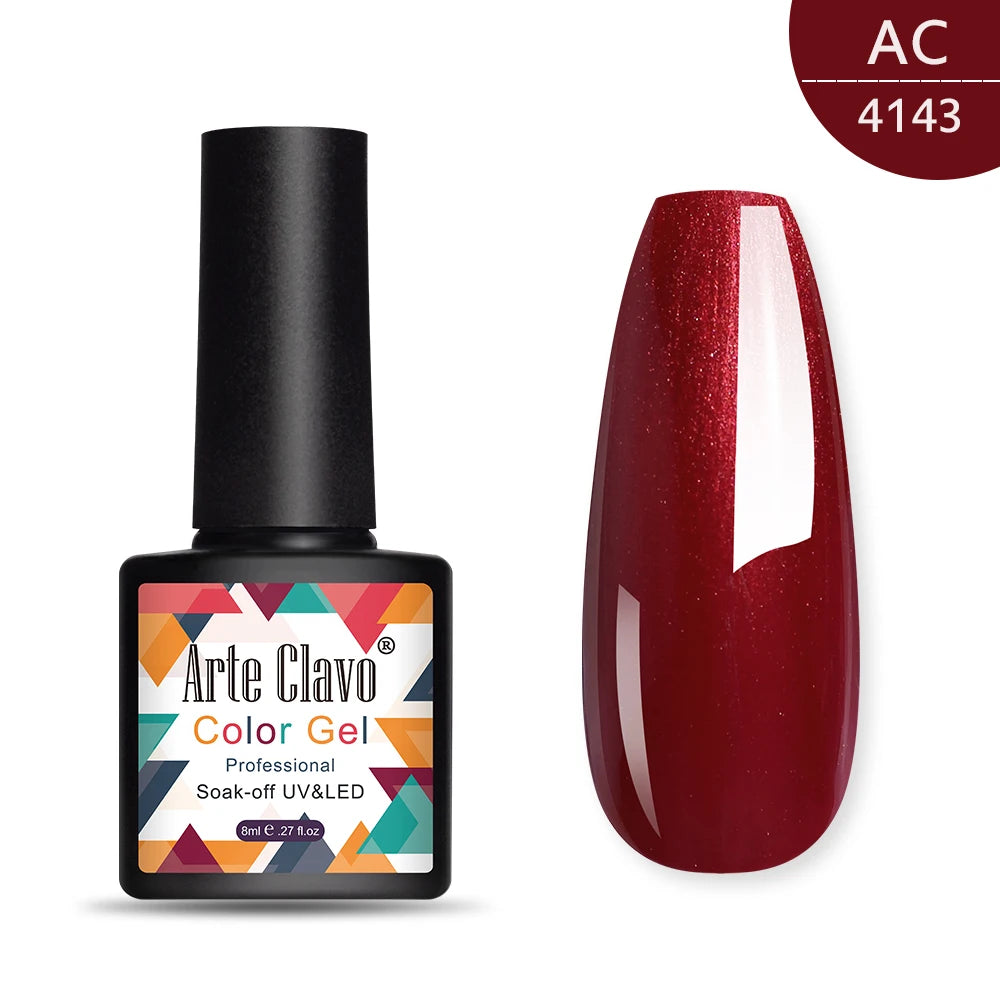 Arte Clavo 8ml green series nail gel polish Hybrid Vernis Semi Permanent UV Soak Off nail art Manicure Gel Varnishes Lak Primer