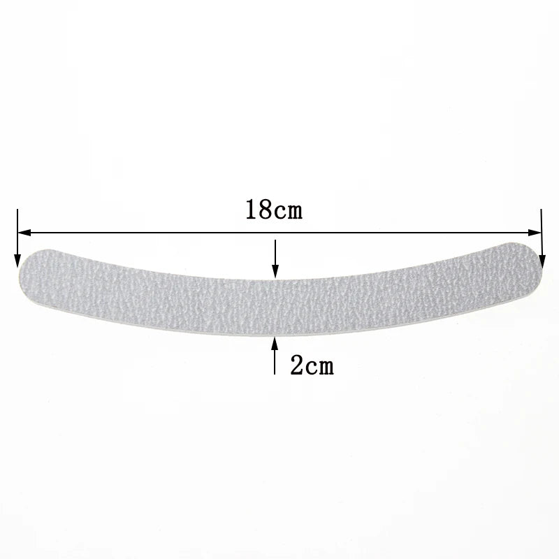 5Pcs 180/240 Double Sided Lime A Ongle Lixa De Unha Emery Board Nail Buffer Block Good Promotional Manicure Curved Nail File