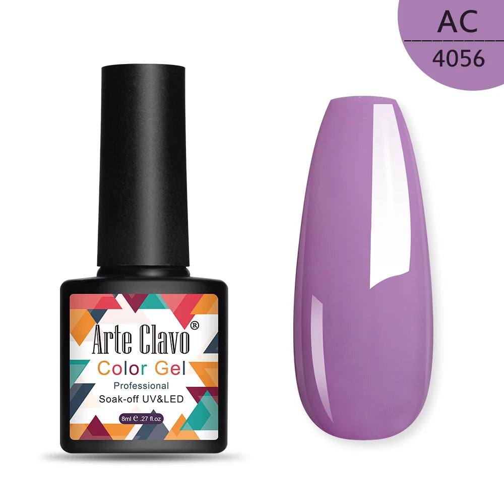 Arte Clavo 8ml green series nail gel polish Hybrid Vernis Semi Permanent UV Soak Off nail art Manicure Gel Varnishes Lak Primer