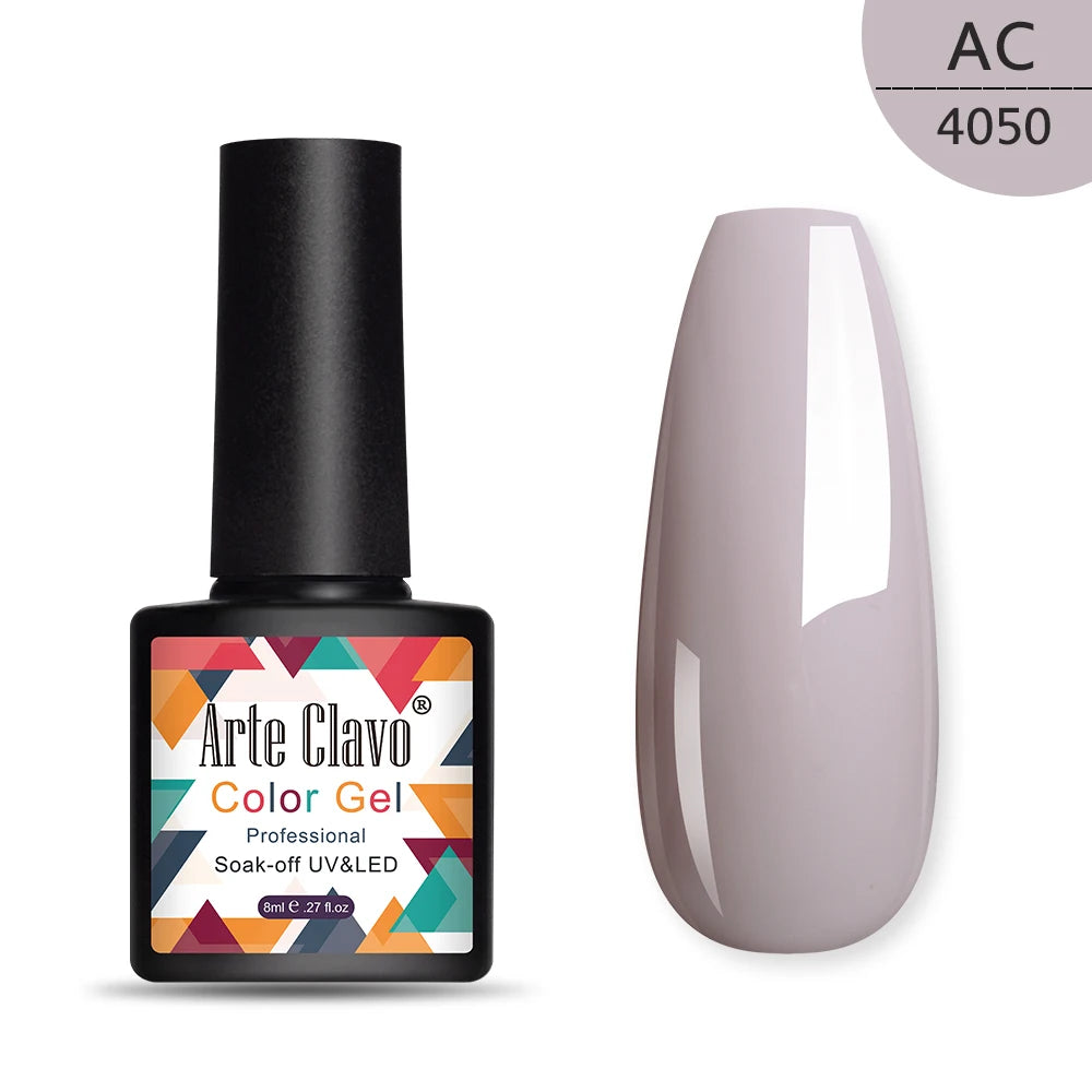 Arte Clavo 8ml green series nail gel polish Hybrid Vernis Semi Permanent UV Soak Off nail art Manicure Gel Varnishes Lak Primer
