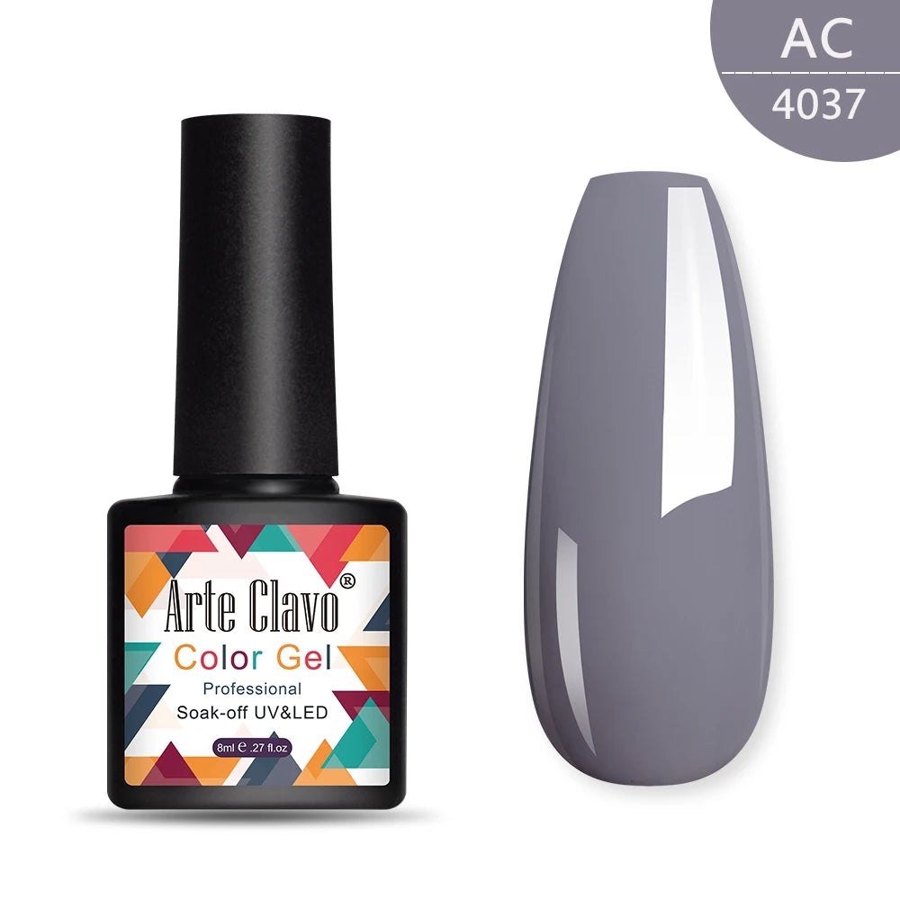 Arte Clavo 8ml green series nail gel polish Hybrid Vernis Semi Permanent UV Soak Off nail art Manicure Gel Varnishes Lak Primer