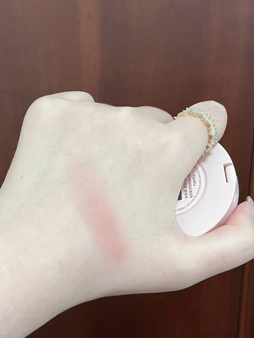 South Korea Apieu OPU Blush Be02 Monochrome Pk07 Low Saturation Gray Pink Matte Korean Makeup Nude Color Light Face Female