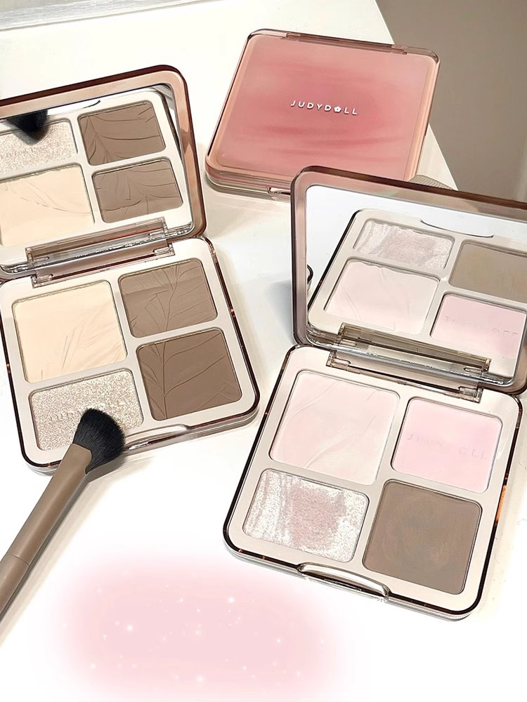Juduo JudydoLL Repair Highlight Comprehensive Makeup Palette Two-Color Matte Brightening Three-Dimensional Shadow Nose Shadow Blush Powder