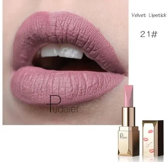 New Sexy Nude 26 Color Cosmetics Lip Stick Moisturizer Long Lasting Lips Batom Makeup Matte Black Lipstick Waterproof maquiagem