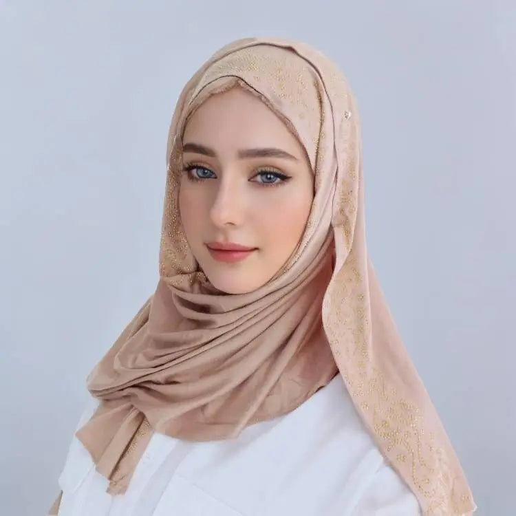 Modal Cotton Jersey Hijab Scarf For Muslim Women Shawl Stretchy Easy Plain Hijabs Scarves Headscarf African Woman Turban Ramadan