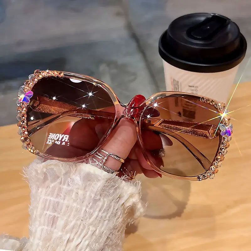 NEW Fashion HD Diamond Polarized Sunglasses Women Sun Glasses Ladies Driving Eyewear Woman UV400 Vintage Sun Glasses