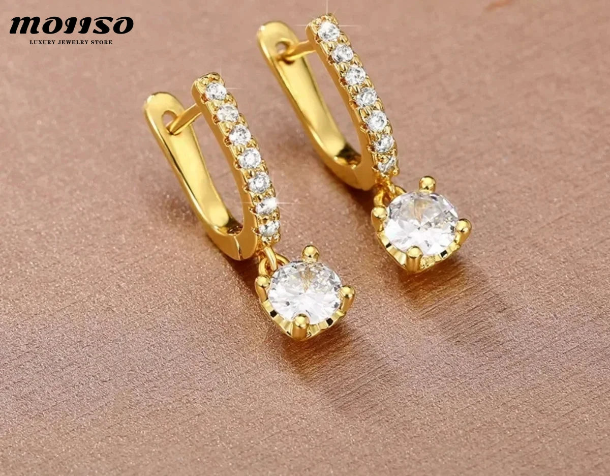 Elegant and Noble S925 Earring Pendant Shines with Charm, Essential Jewelry for Daily Work - Birthday Gift