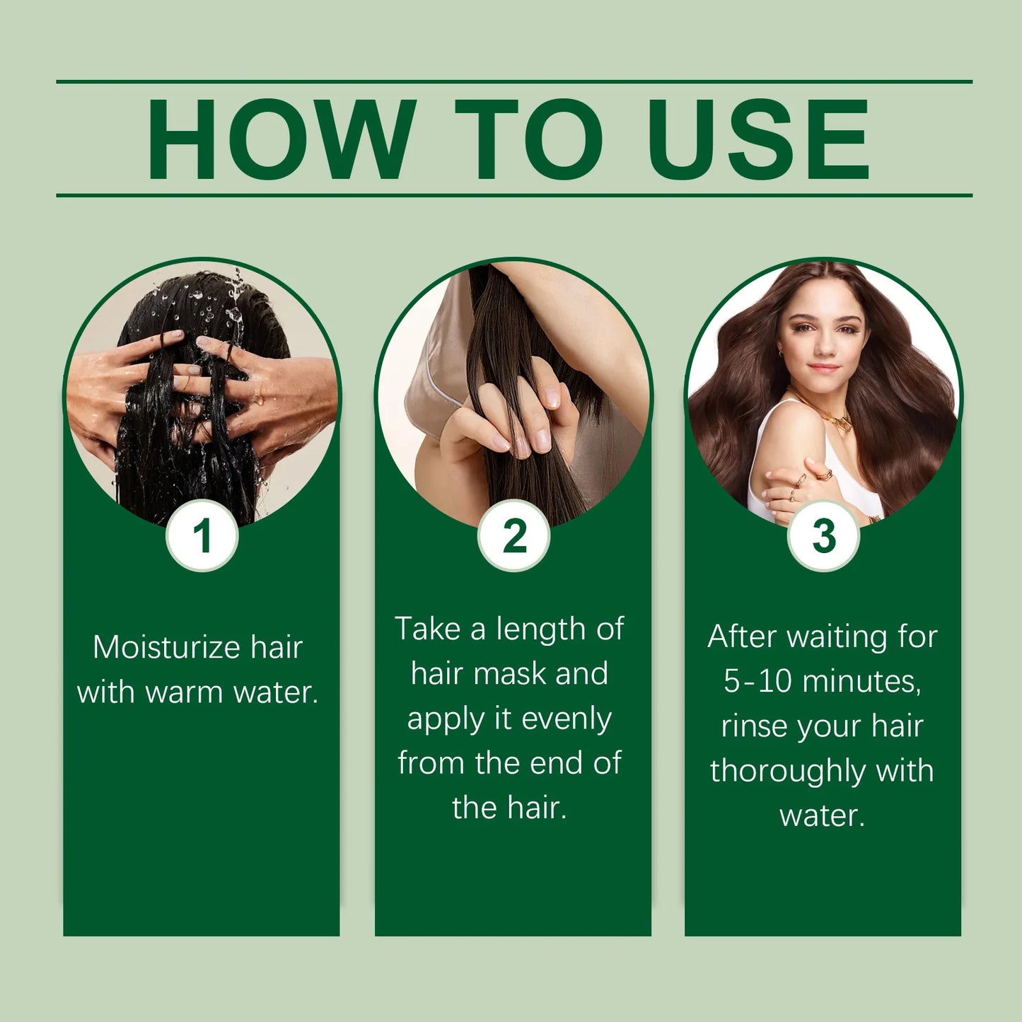 Avocado Oil Hair Mask Improve Split Ends Breakage Boost Luster Elasticity Treat Dry Damaged Hair Nourishing Smoothing Hair Mask