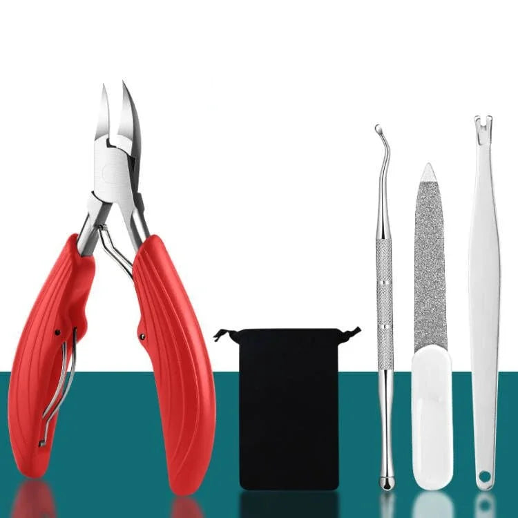 Profissional Toe Nail Clippers, cortador, ferramenta unha encravada, unhas grossas, pele morta,super afiada
