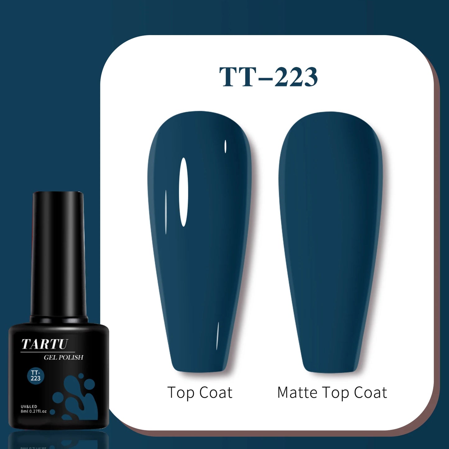TARTU 8ml Gel Nail Polish 63 Colour Burgundy Red Nude Nails Art Soak Off UV/LED Manicure Beautylux Vernis Semi Permanent Esmalte