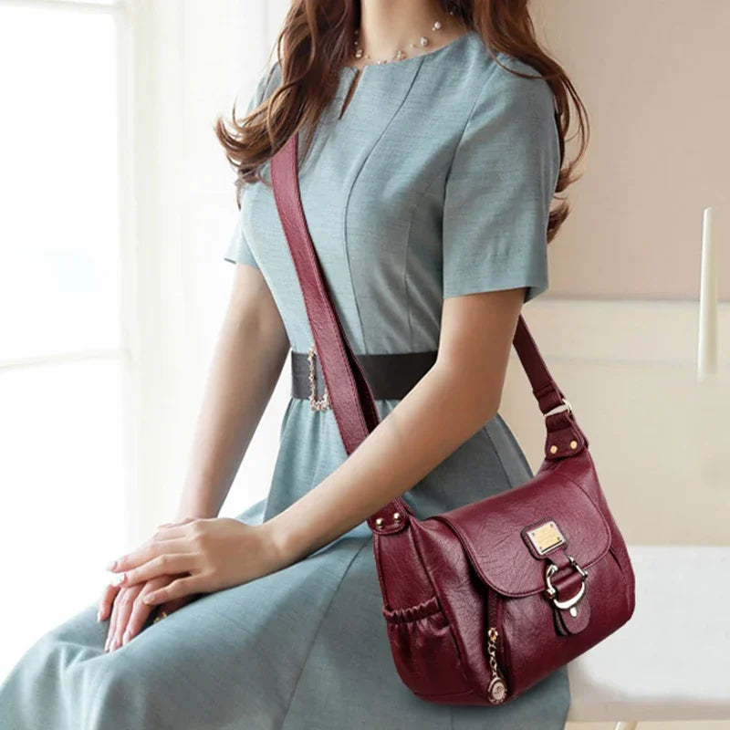 Ladies Luxury Brand Handbags Sac A Main Crossbody Bags for Women 2025 Leather Shoulder Bags Female Messenger Bag Soft Flap Bag