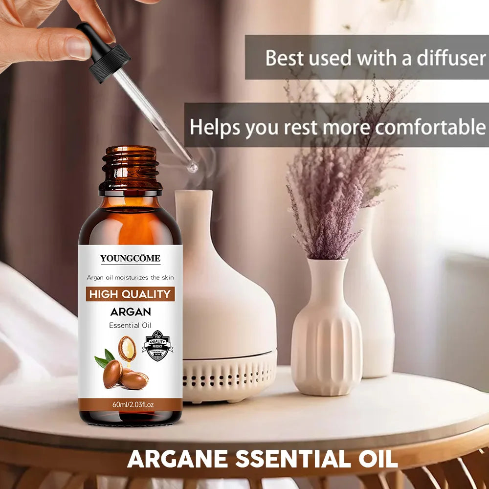 Argan Oil Soft Moisturize Body Skin Adds Shine Enhances natural luster for healthy-looking hair Repairs Damage Strengthens Hair