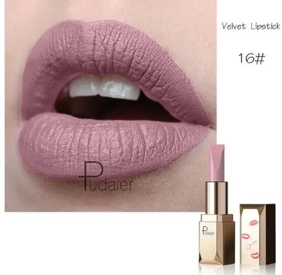 New Sexy Nude 26 Color Cosmetics Lip Stick Moisturizer Long Lasting Lips Batom Makeup Matte Black Lipstick Waterproof maquiagem