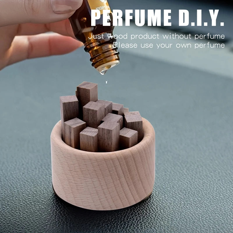 No perfume wood aroma diffuser home fragrance accessories room decor wooden ornaments aromatherapy car air freshener decorations