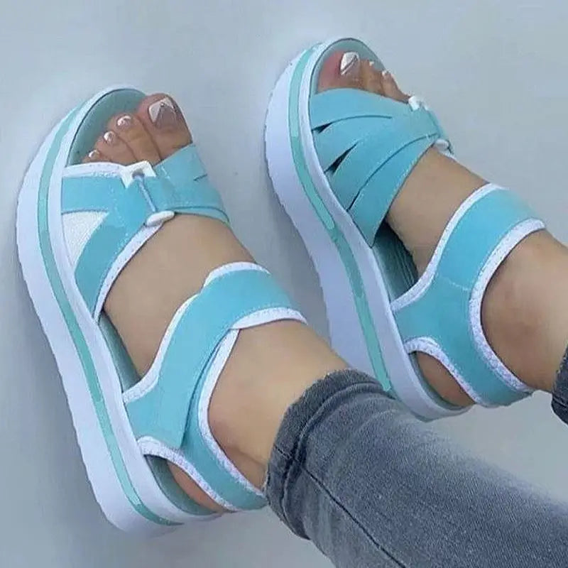 Summer Women Shoes Sandals Soft Women Shoe Breathable Walking Shoes Wedge Sandals Ladies Casual Women Sandal Female Footwear