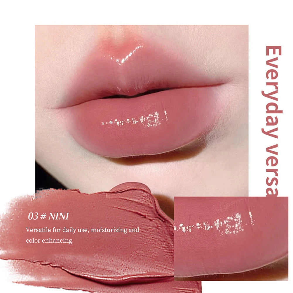 Water Lipstick – Sheer Long-Lasting Lip Gloss Stick, Glowy & Glossy Texture, Moisturizing, Transparent & Buildable Color