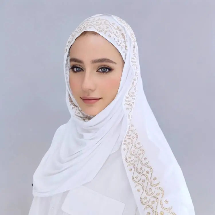 Modal Cotton Jersey Hijab Scarf For Muslim Women Shawl Stretchy Easy Plain Hijabs Scarves Headscarf African Woman Turban Ramadan
