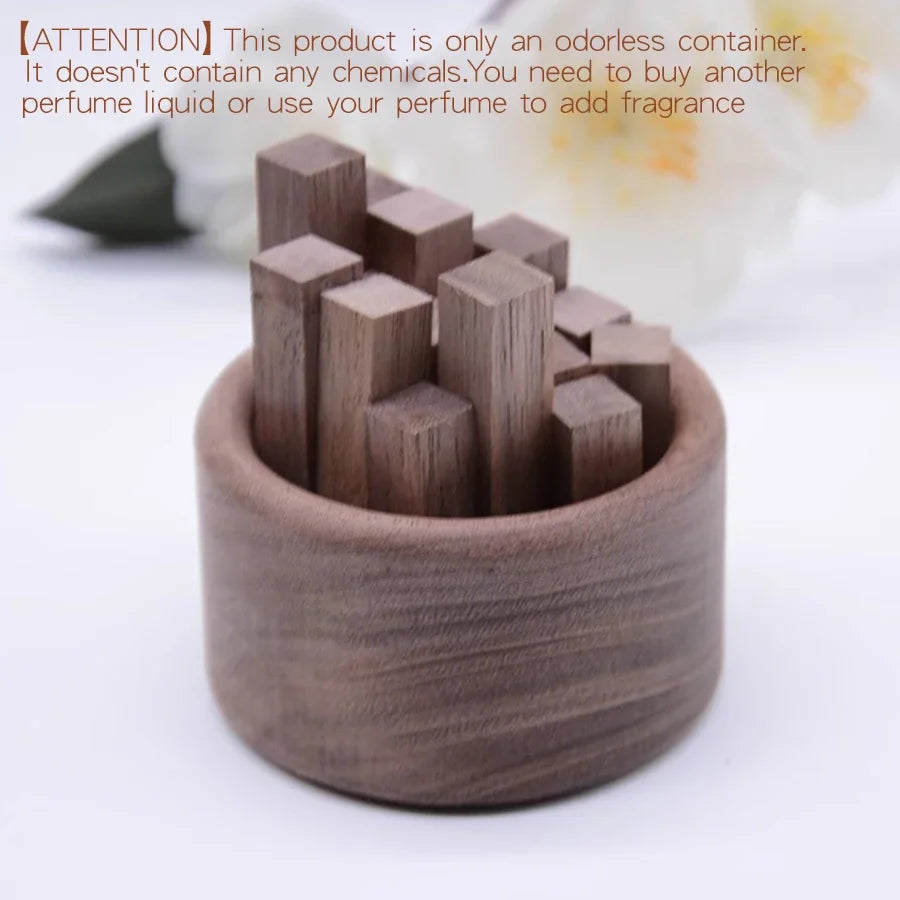 No perfume wood aroma diffuser home fragrance accessories room decor wooden ornaments aromatherapy car air freshener decorations
