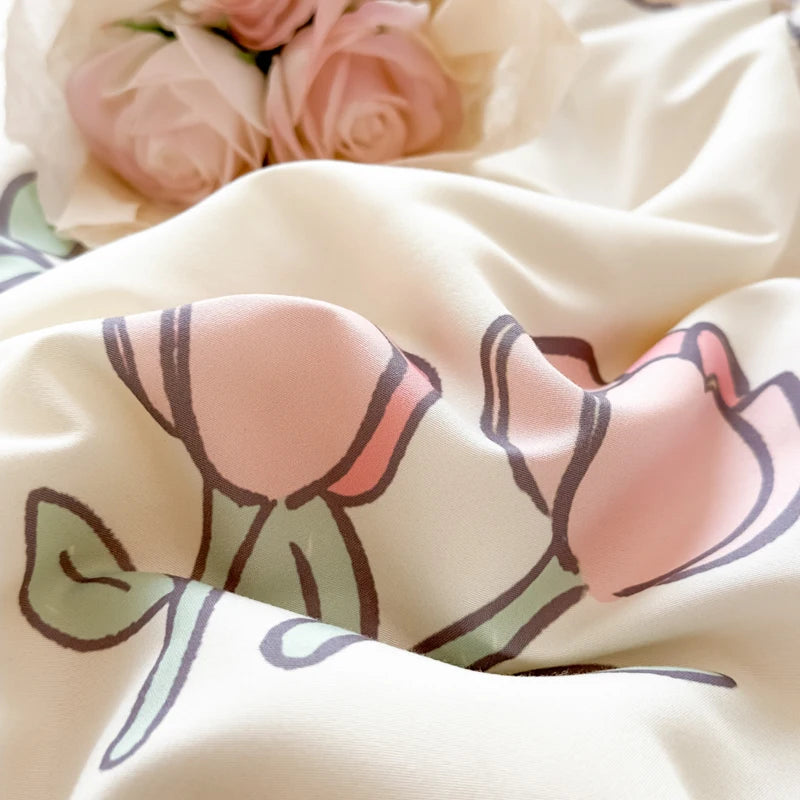 YanYangTian Summer Blanket Ice Silk Cooling Quilt Breathable Lightweight Skin-Friendly Minimalist Style Machine Washable Bedding