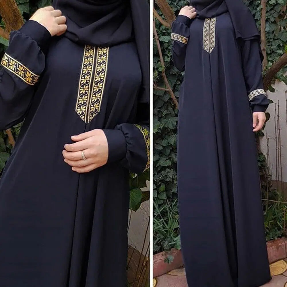 European and American New Ethnic Style Ribbon Loose Long Skirt Large Size Dress for Women Maxi Dresses for Women Summer Dress