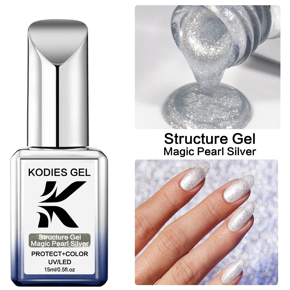 KODIES GEL Nude Pink Rubber Base Gel Nail Polish 15ML Structure Semi Permanent UV Base Camouflage Gel Varnish Manicure Nails Art