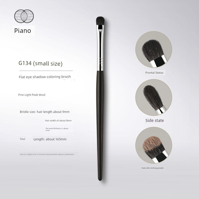 Piano Makeup Brush G Series G134 Flat round Head Color Brush Coloring Brush Eye Shadow Brush Animal Hair One Pack