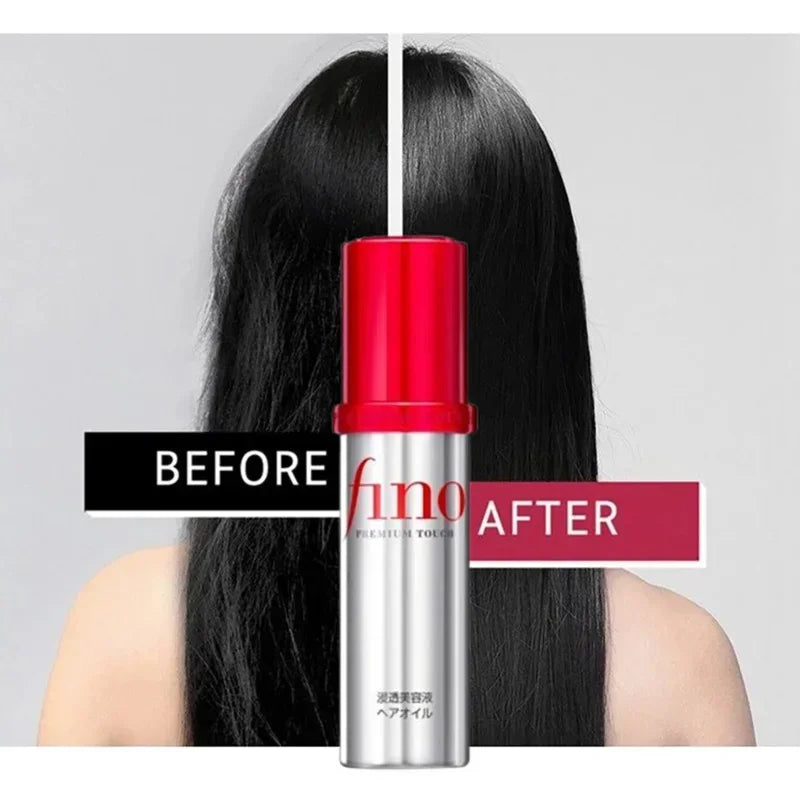 Fino Nourishing Hair Serum 70ml - Lightweight Smoothing Serum for Dry/Frizzy Hair - Instant Shine & Repair Hair Conditioner