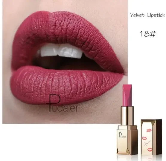New Sexy Nude 26 Color Cosmetics Lip Stick Moisturizer Long Lasting Lips Batom Makeup Matte Black Lipstick Waterproof maquiagem