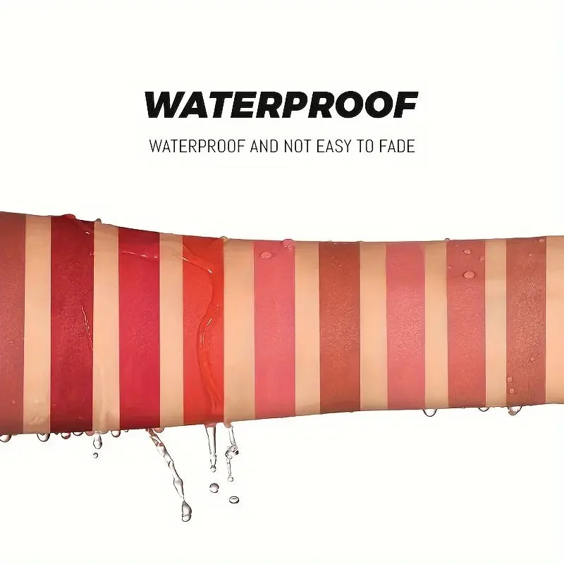Pudaier Velvet Matte Lipstick - 10 Vibrant Colors, Moisturizing & Waterproof, Long-Lasting Nude Perfect Everyday Gift