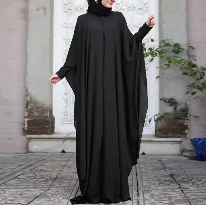 Eid Muslim Abayas for Women Modest Fake Two Pieces Dresses Islam Vestidos Arab Long Robe Jalabiya Ramadan Morocco Dubai Kaftan