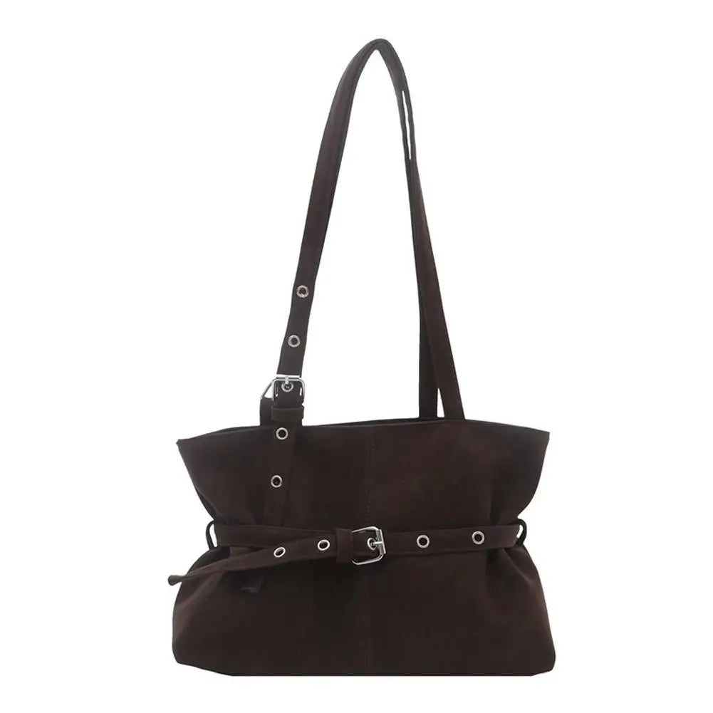 Winter Retro Minimalist Suede Tote Shoulder Bag
