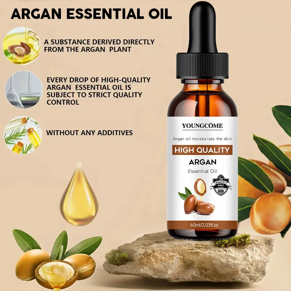 Argan Oil Soft Moisturize Body Skin Adds Shine Enhances natural luster for healthy-looking hair Repairs Damage Strengthens Hair