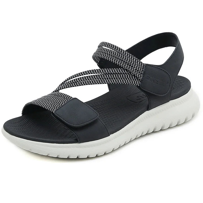 Women New Fashion Elegant Sandals 2025 Summer New Outdoor Sports Beach Wedge Height Increase Womens Comfortable Opened Toe Shoes