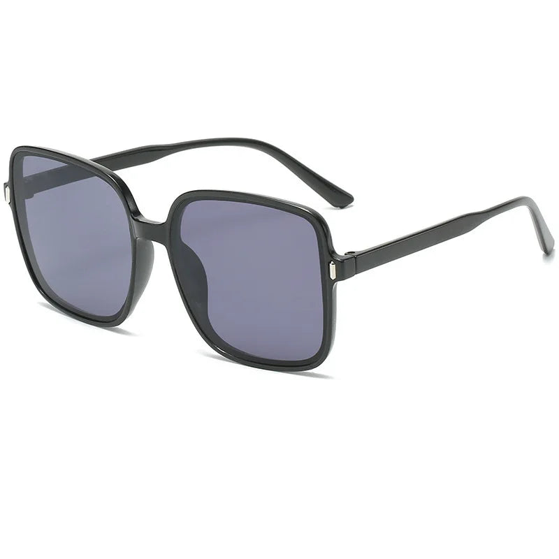 Square Sunglasses Woman Retro Vintage Gradient Sun Glasses Oversized Female Clear Lens Black White Oculos De Sol Glasses Women