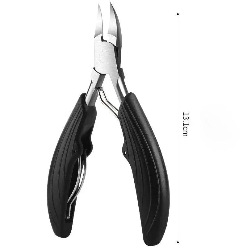 Profissional Toe Nail Clippers, cortador, ferramenta unha encravada, unhas grossas, pele morta,super afiada