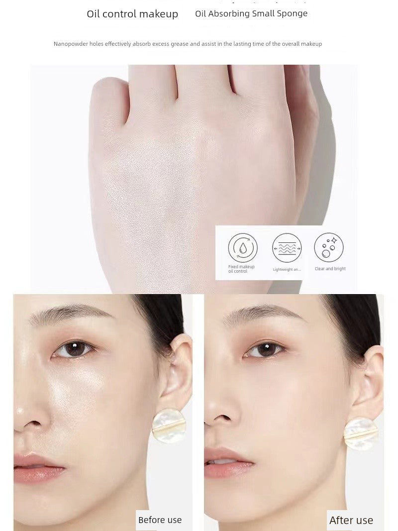 Tonehone HD Water Mist Powder Face Powder Shimmer Matte Oil Control and Skin Grinding Invisible Pore Tonehone Finishing Powder