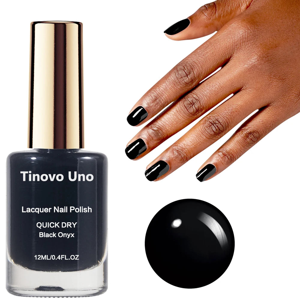 Tinovo Uno Metallic Blue Nail Polish Normal Regular Nail Lacquer Mirror Shine Finish Base Coat Top Oil Manicure Nail Supplies