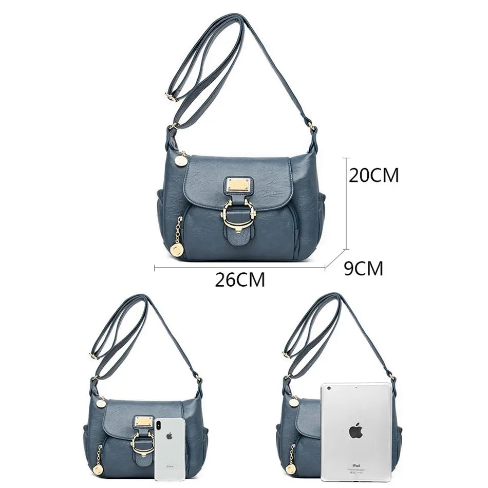 Ladies Luxury Brand Handbags Sac A Main Crossbody Bags for Women 2025 Leather Shoulder Bags Female Messenger Bag Soft Flap Bag