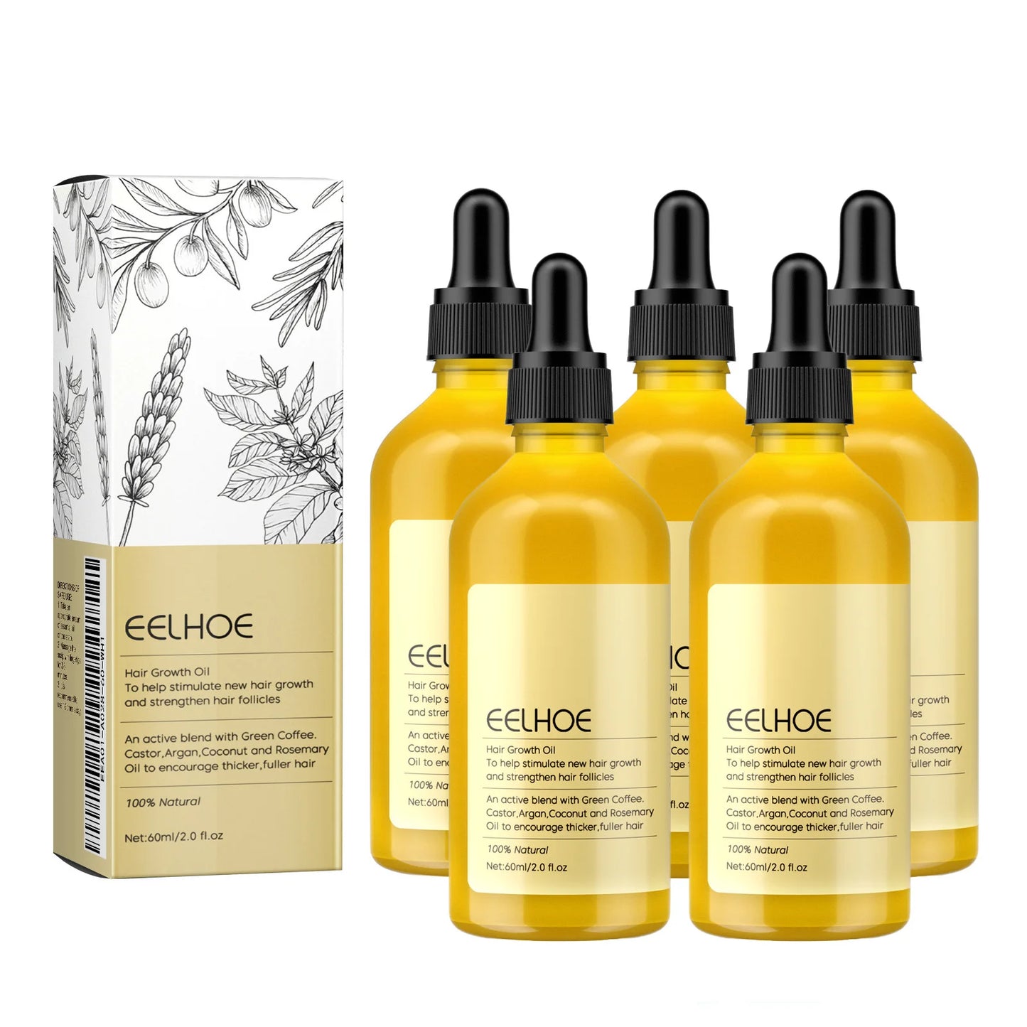 Organic Rosemary & Lavender Dense Hair Growth & Scalp Treatment Oil